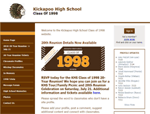 Tablet Screenshot of kickapoohs1998.com